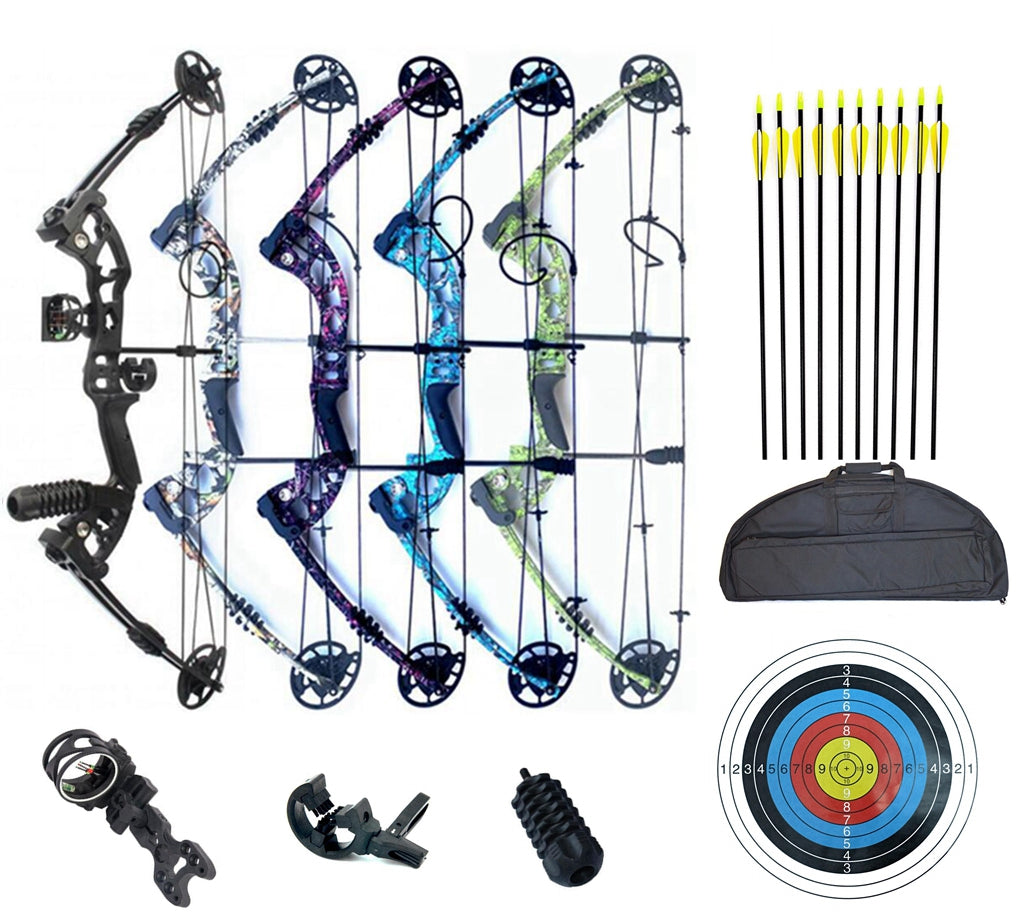 New ARCHQUICK Compound bow Package 20-55lbs Hunting Practice Target Start Kits