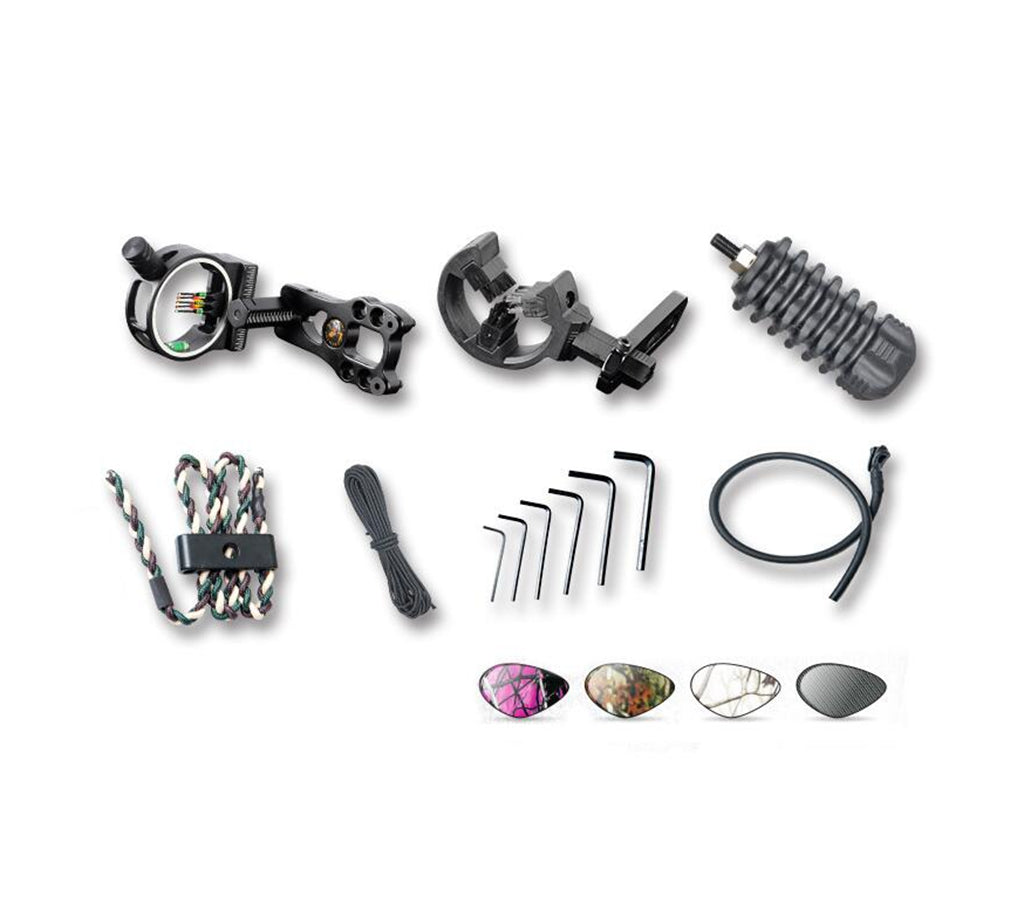 ARCHQUICK COMPOUND BOW UPGRADE KIT - BOW SIGHT STABILIZER ARROW REST & SLING