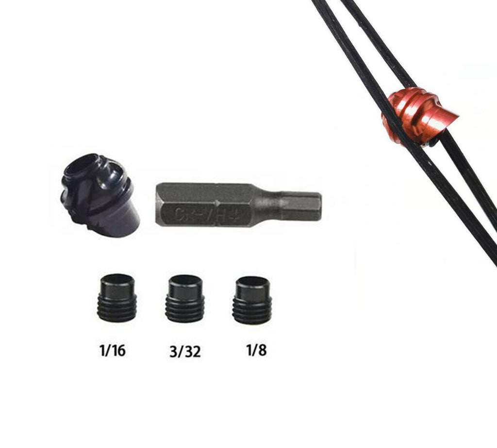 NEW ALUMINIUM PEEP SIGHT set FOR COMPOUND BOW -Angle 37°/45° - 3 COLOURS