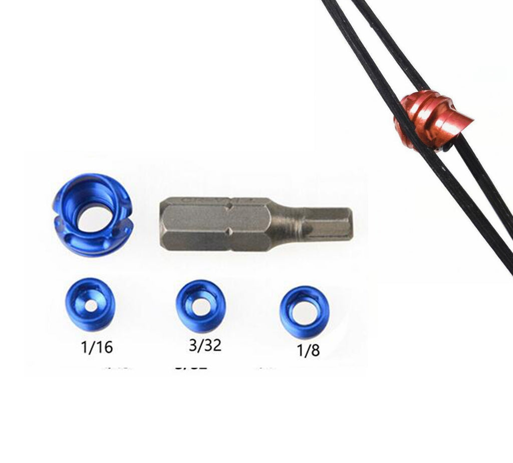NEW ALUMINIUM PEEP SIGHT set FOR COMPOUND BOW -Angle 37°/45° - 3 COLOURS