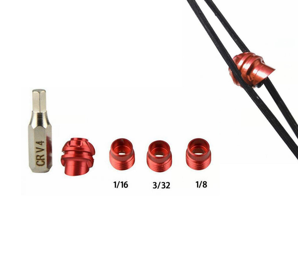 NEW ALUMINIUM PEEP SIGHT set FOR COMPOUND BOW -Angle 37°/45° - 3 COLOURS