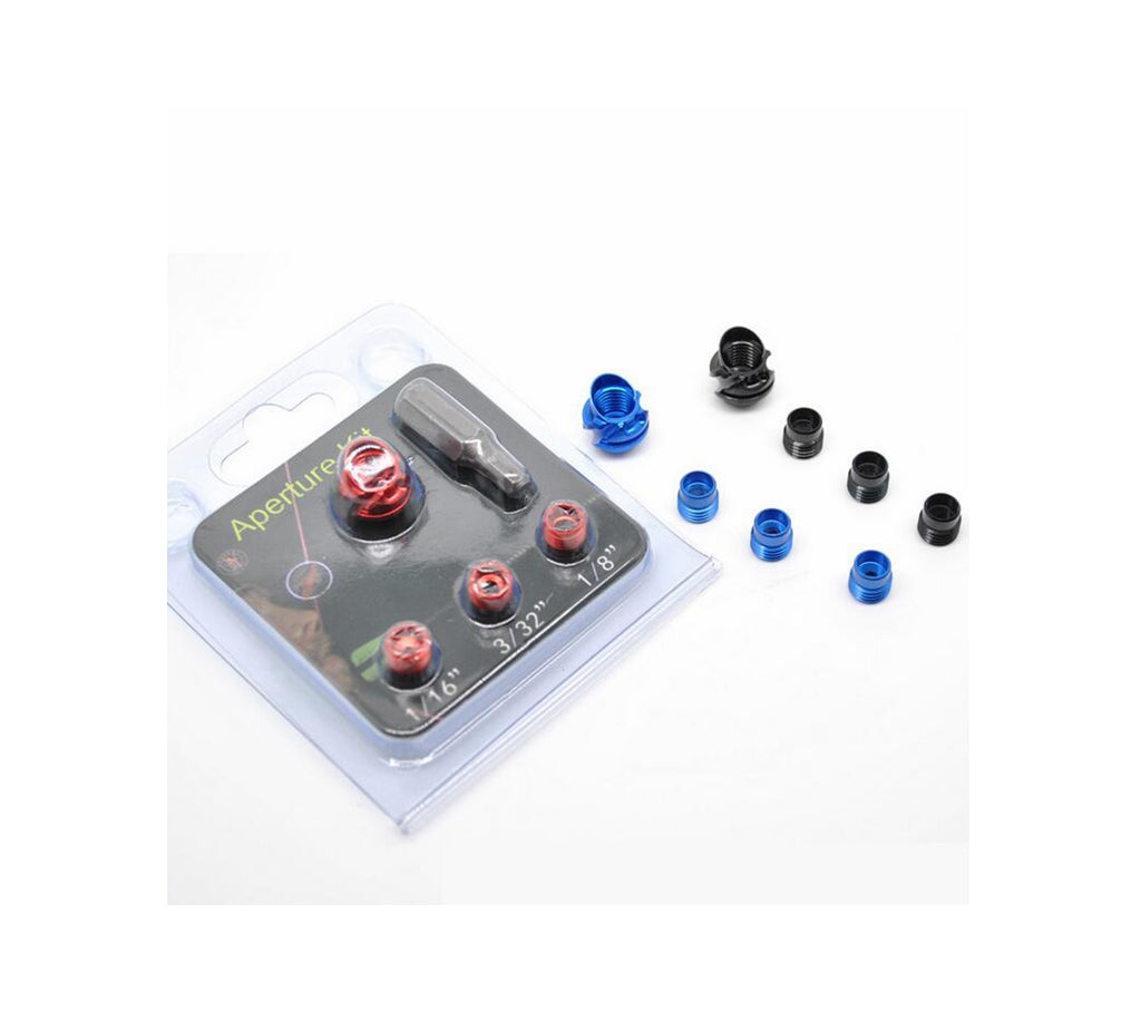 NEW ALUMINIUM PEEP SIGHT set FOR COMPOUND BOW -Angle 37°/45° - 3 COLOURS