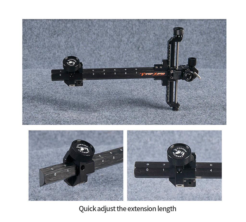 TP Archery Recurve Bow Sight - Carbon Bow Sight