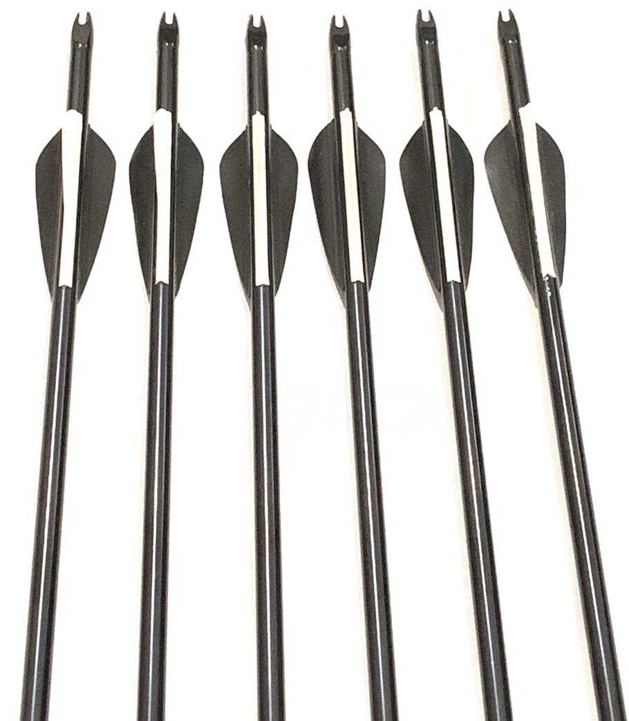 12X 32" ALUMINIUM ARROWS FOR COMPOUND OR RECURVE BOW TARGET ARCHERY