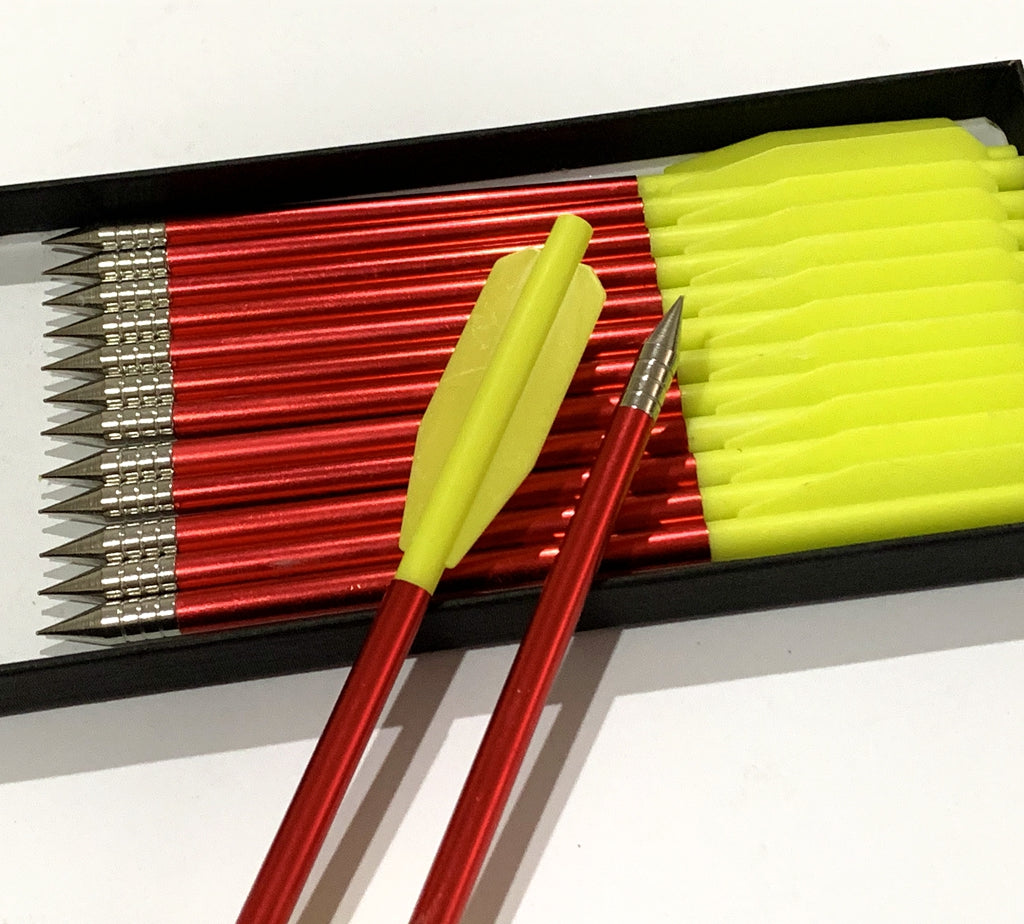 ARCHQUICK 12/24x 6.25" Crossbow Bolts Fixed Tips Aluminum Arrows Target Hunting