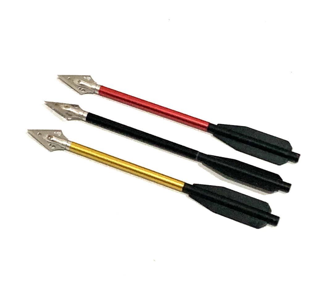 ARCHQUICK 6.5" Crossbow Bolts Aluminium Arrows 2 Blade Broadheads BLK