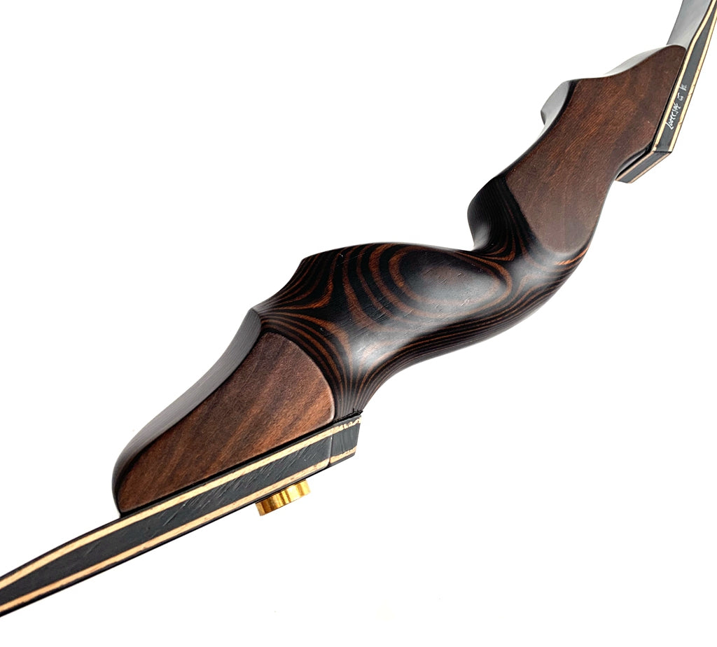 Junxing 60" GT D63 BLACK WOOD Recurve Take Down Target & Hunting Bow 30-60lbs