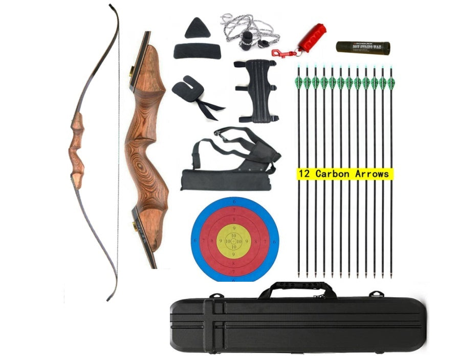 ARCHQUICK Archery 60" Recurve Hunting Bow Target & Hunting 30-60lbs