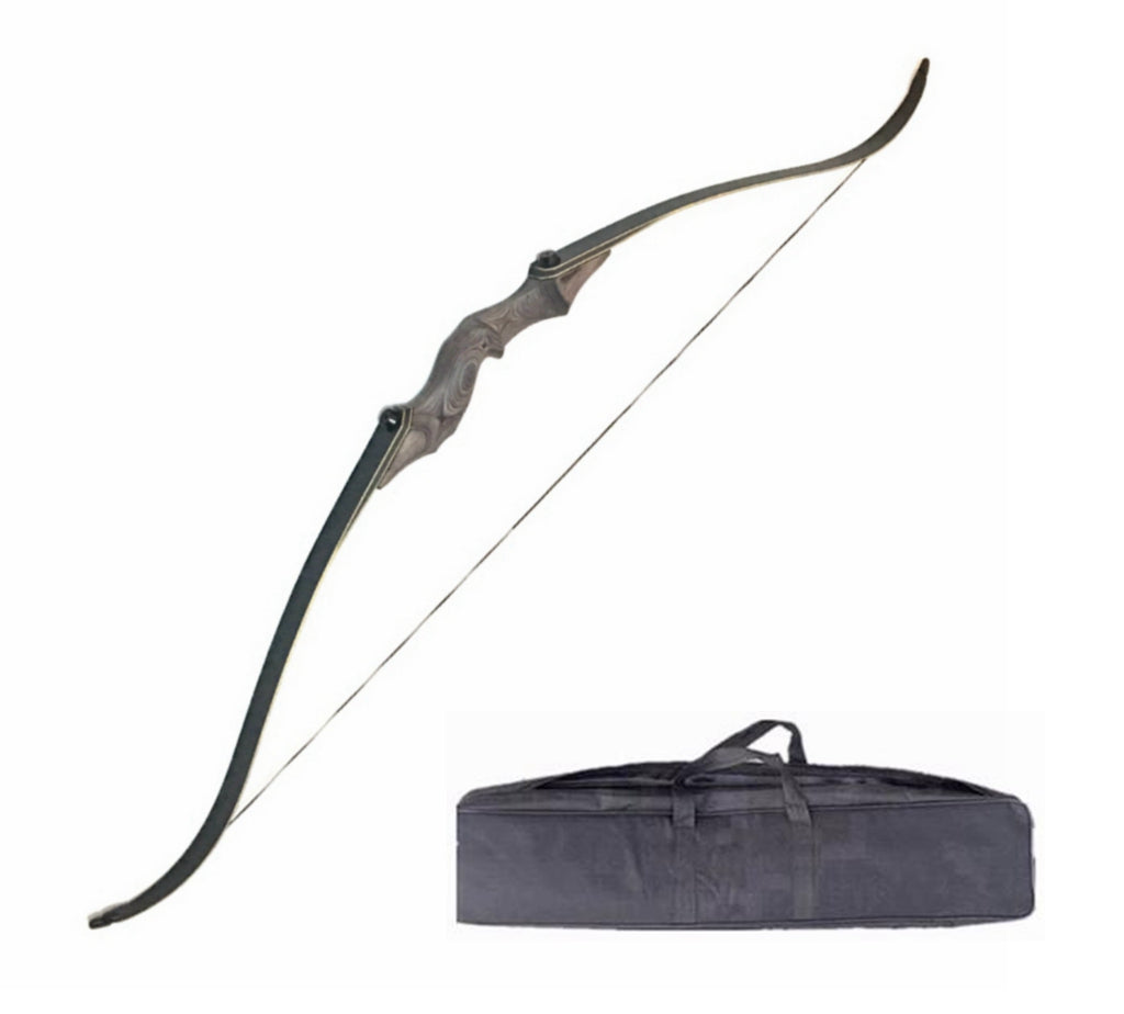 Junxing BHunter 60″ Take Down Recurve Bow – RH/LH KIT Carbon Feather Arrow