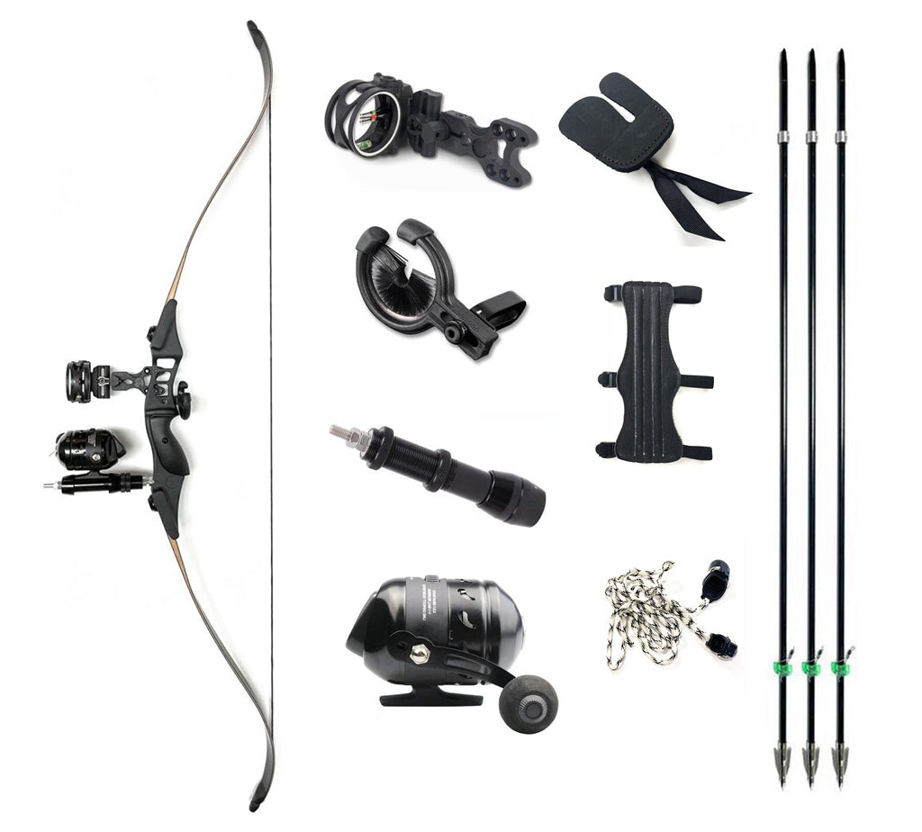 Archquick Bow fishing Bow Kit Recurve Bow Ready to Shoot Bowfishing 30