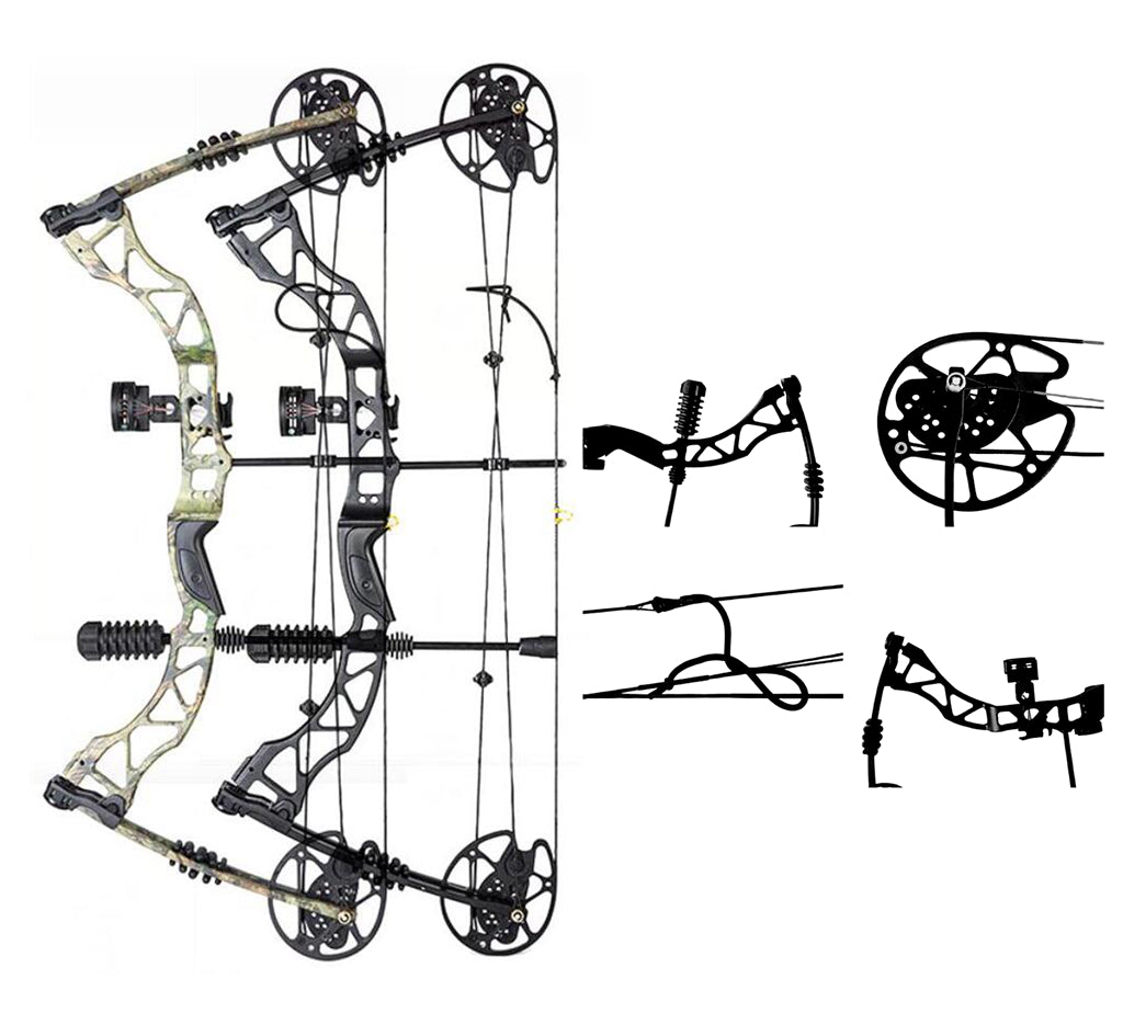 KM Compound Bow 30-65lbs Adjustable For Archery Target Hunting