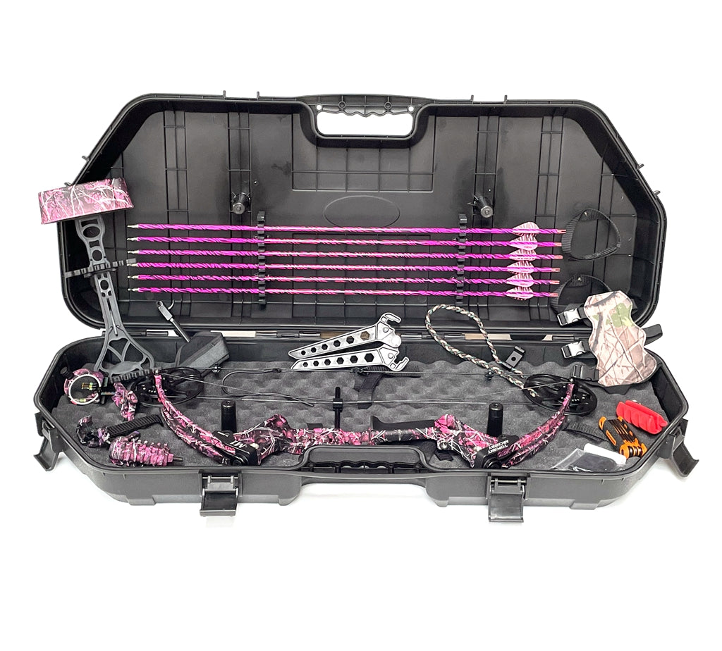 TP M1 15-70LB COMPOUND BOW ARROW HUNTING TARGET ARCHERY CNC Hard Case