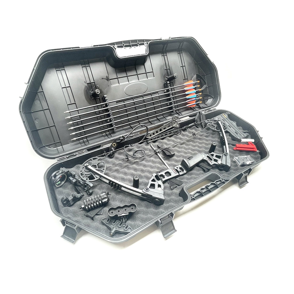 Junxing M120 20-70LBS Compound Bow Archery Sport Hunting Targeting R/L Hard Case
