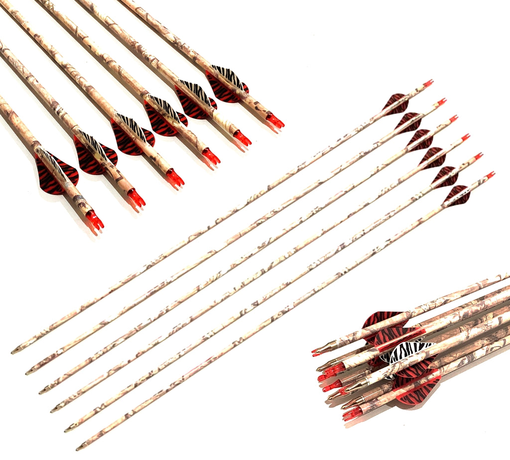 12x ARCHQUICK 31.5'' Camo Carbon Arrows Archery Bow Hunting Sports Arrows SP500
