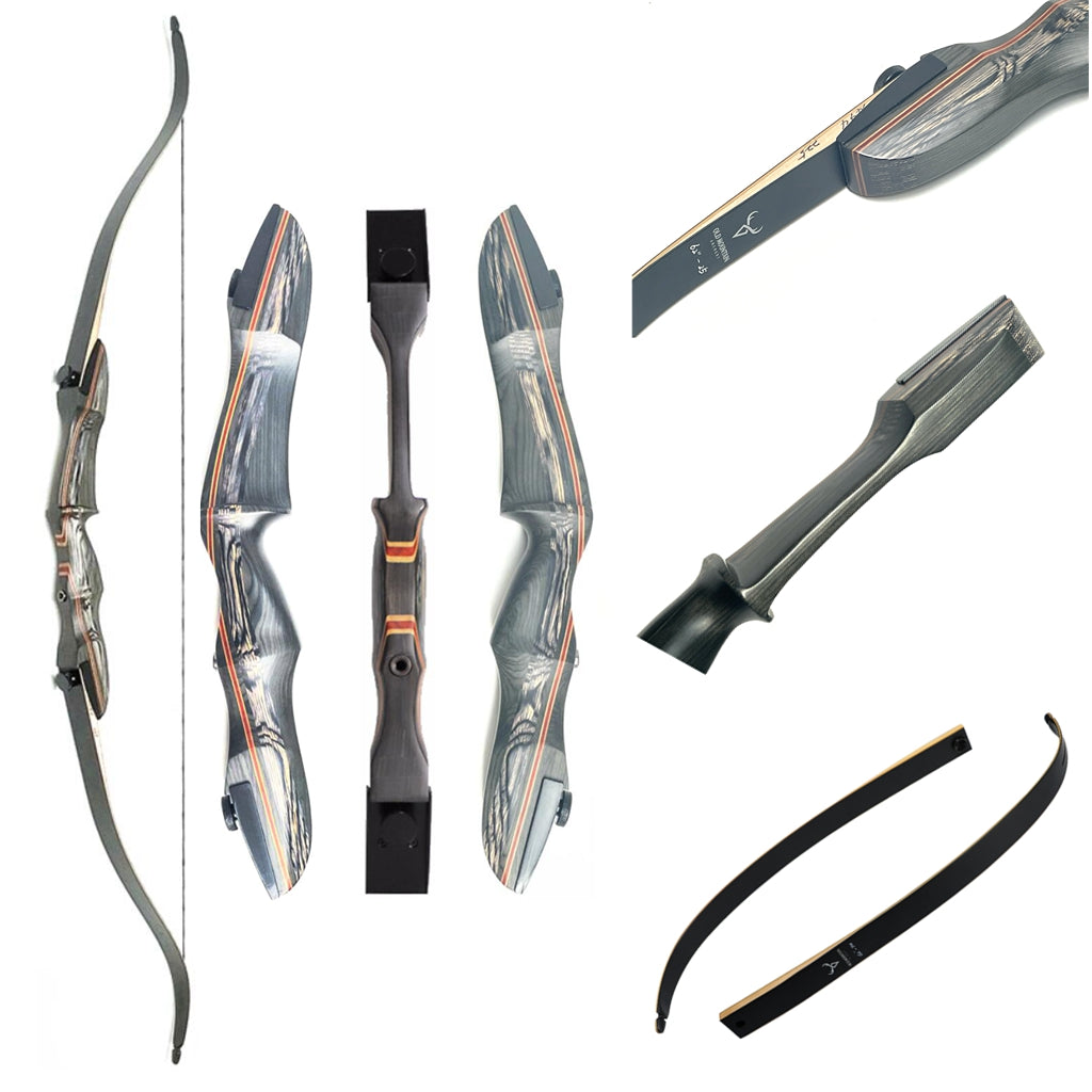 Old Mountain Archery Ensemble Takedown Recurve Bow Ambidextrous 25-60lb