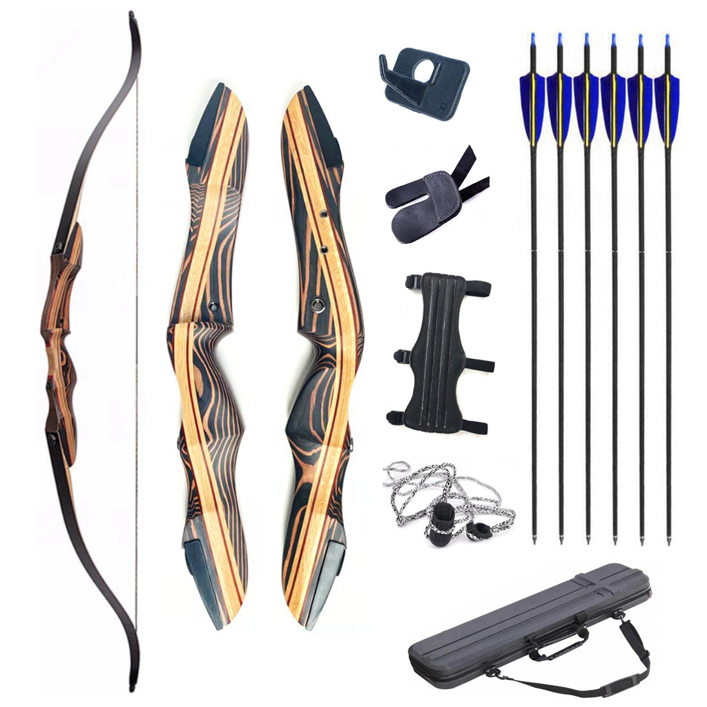 Old Mountain Archery OMA Neos 62" Takedown Recurve Bow Hunting Target 25-60lbs