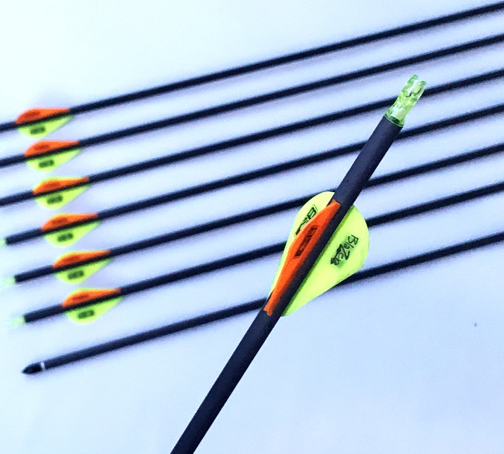 12 x 31.5" PURE CARBON ARROWS Spine 300 COMPOUND RECURVE BOW HUNTING TARGET