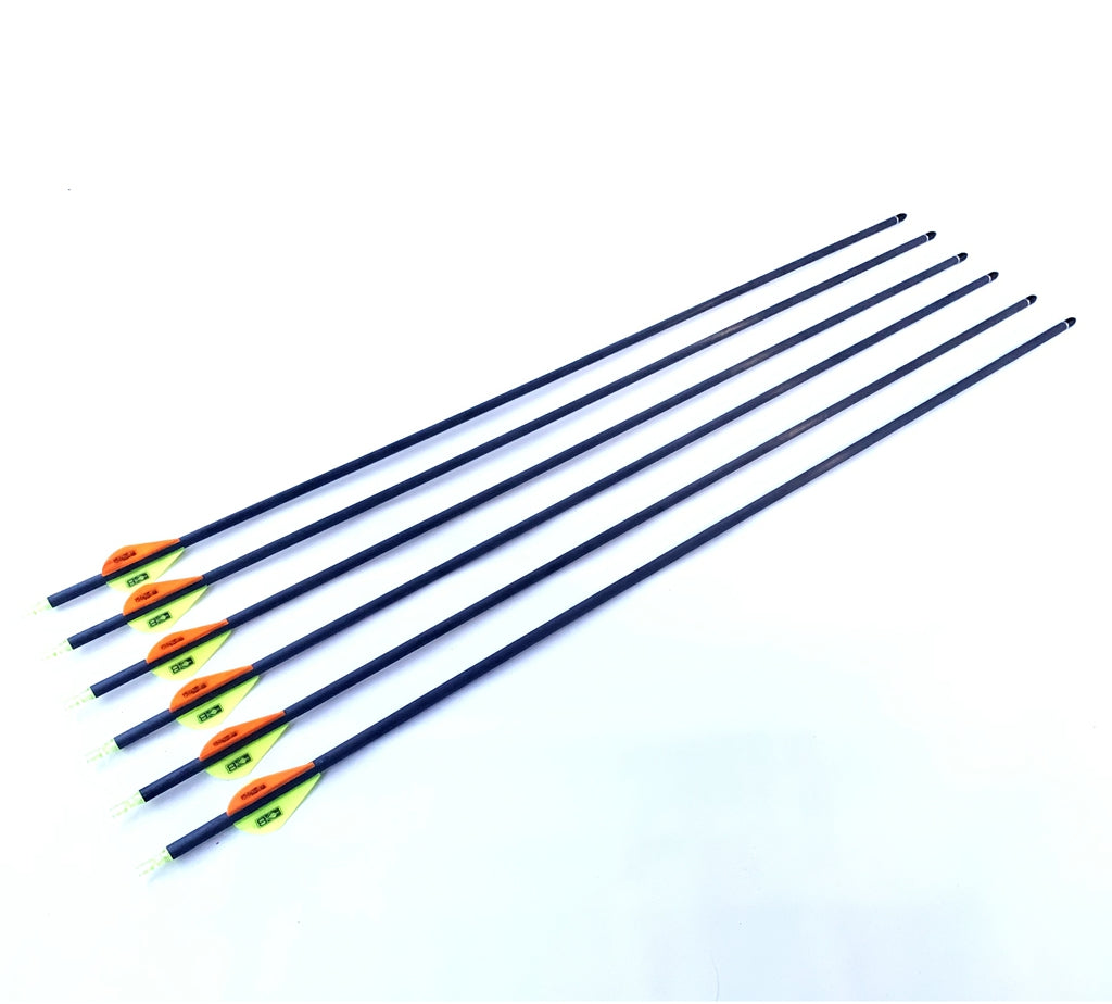 12 x 31.5" PURE CARBON ARROWS Spine 300 COMPOUND RECURVE BOW HUNTING TARGET