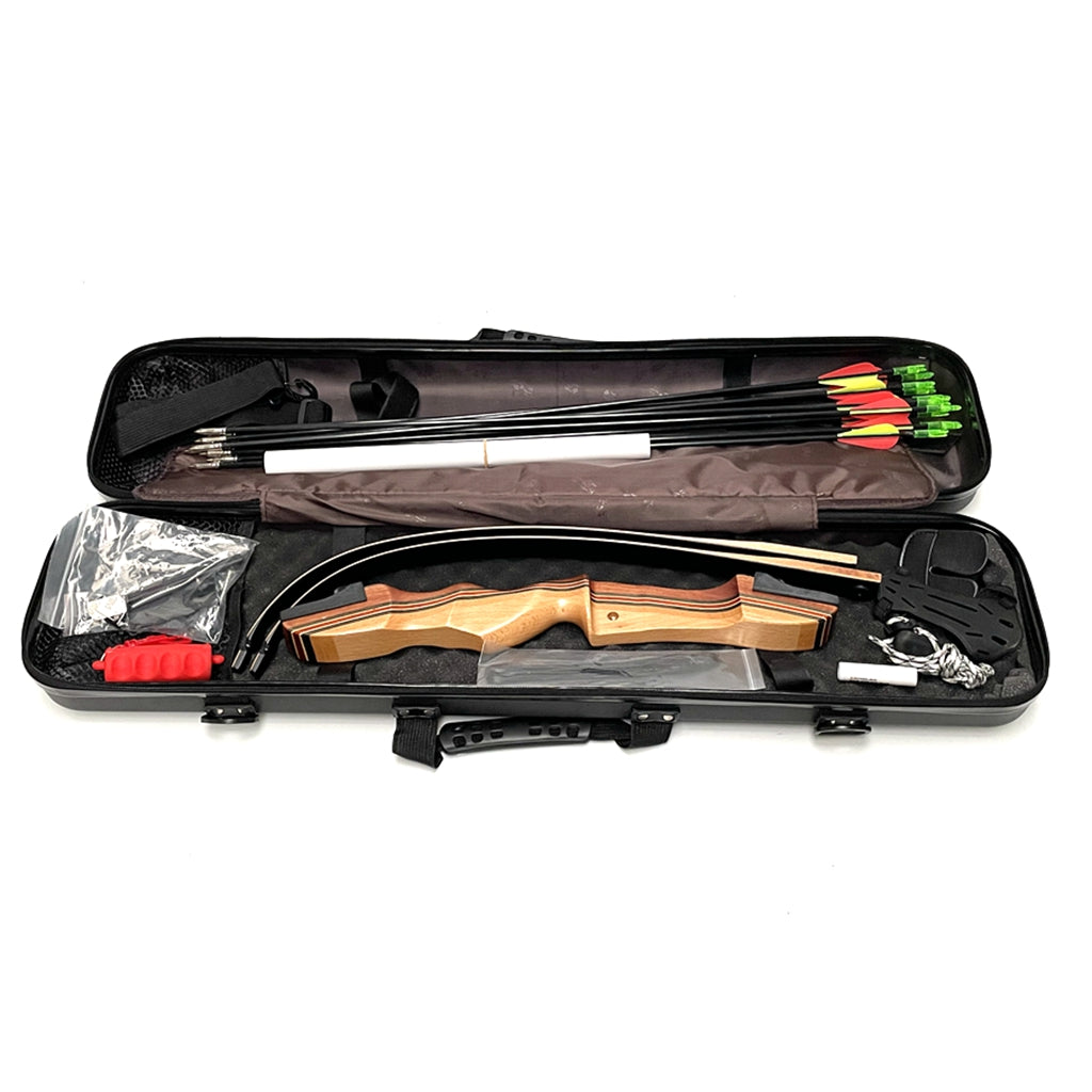 ARCHQUICK 48/54/62" Recurve Bow Hard Case Package 18-40lb Target shooting Set