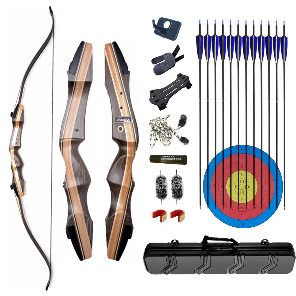 Samick Sage Takedown Recurve Bow 62inch 20-60lb RH or LH Hunting and Target