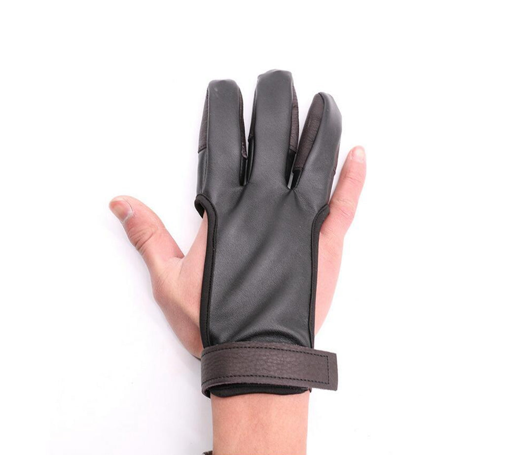 New Archery Shooting Glove 3 Finger Compound Recurve Bow Hunting Target Gear