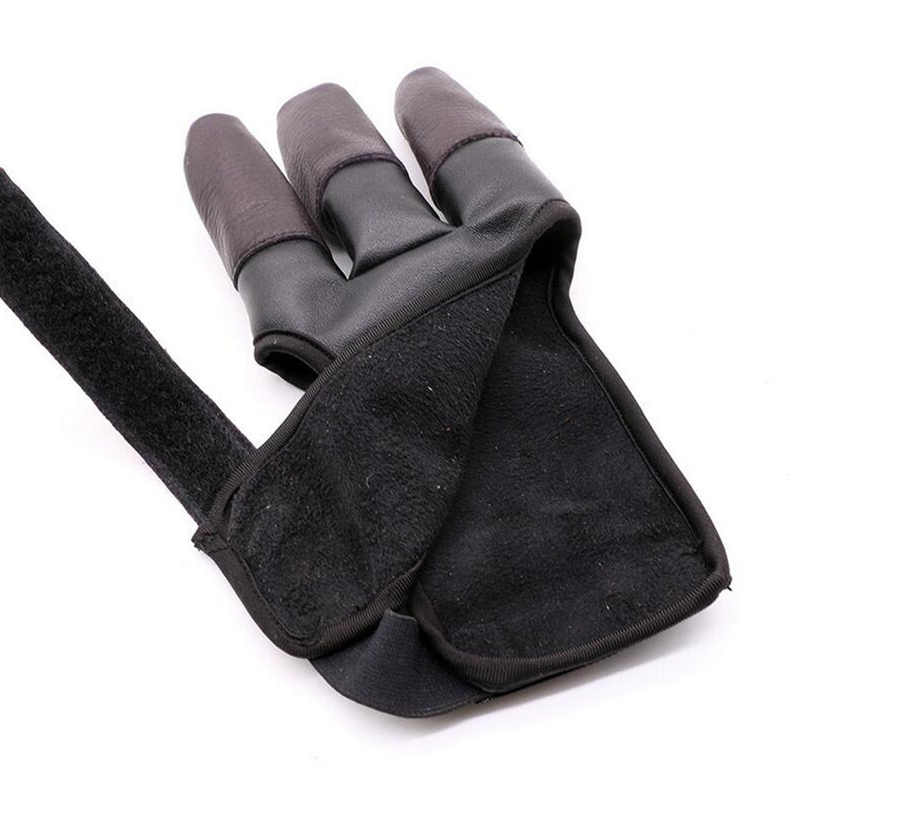 New Archery Shooting Glove 3 Finger Compound Recurve Bow Hunting Target Gear