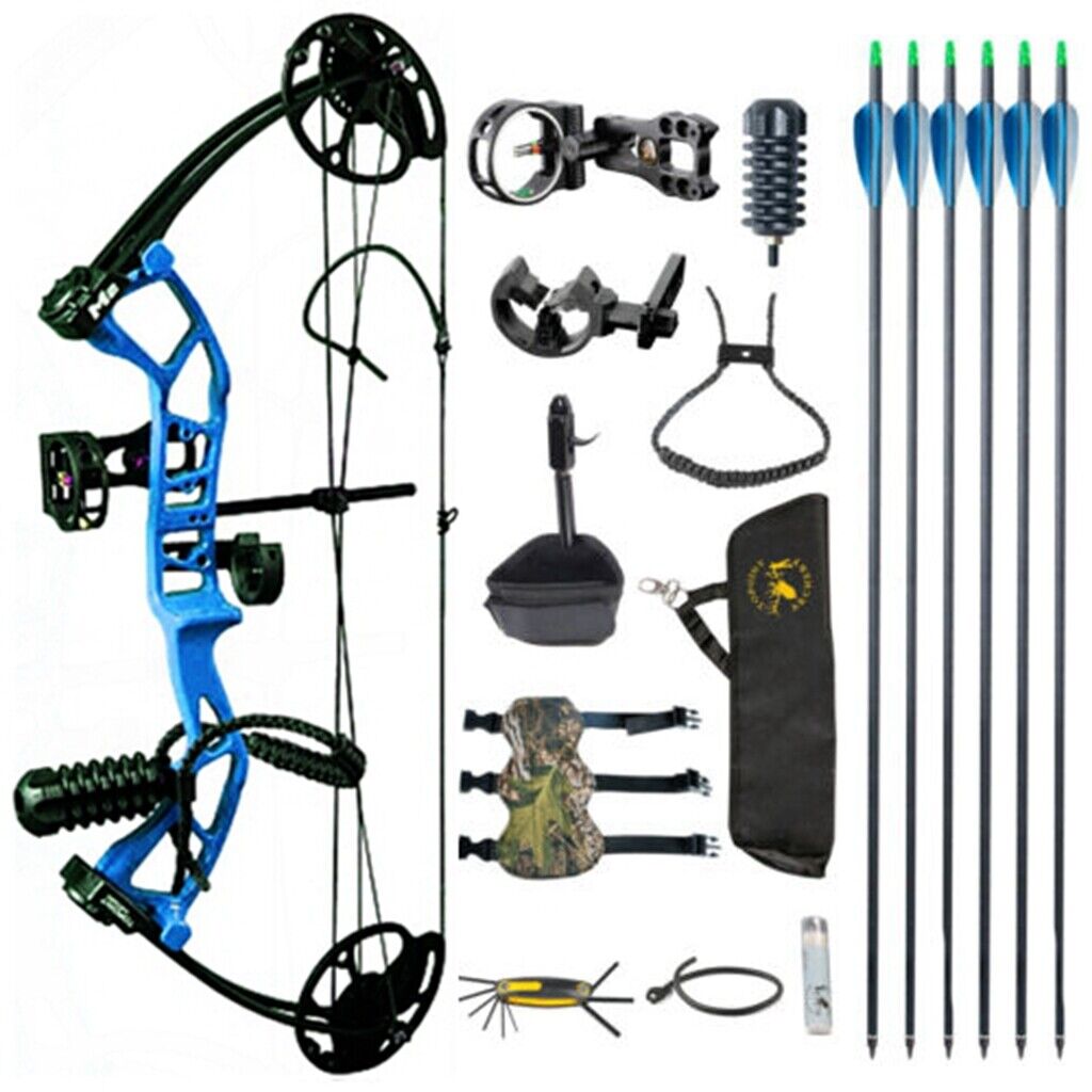 TOPOINT M2 Youth Compound Bow 10-40lb Adjustable 17-27" Draw For Target Archery