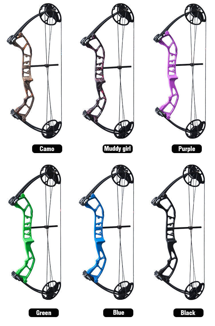 TOPOINT M2 Youth Compound Bow 10-40lb Adjustable 17-27" Draw For Target Archery