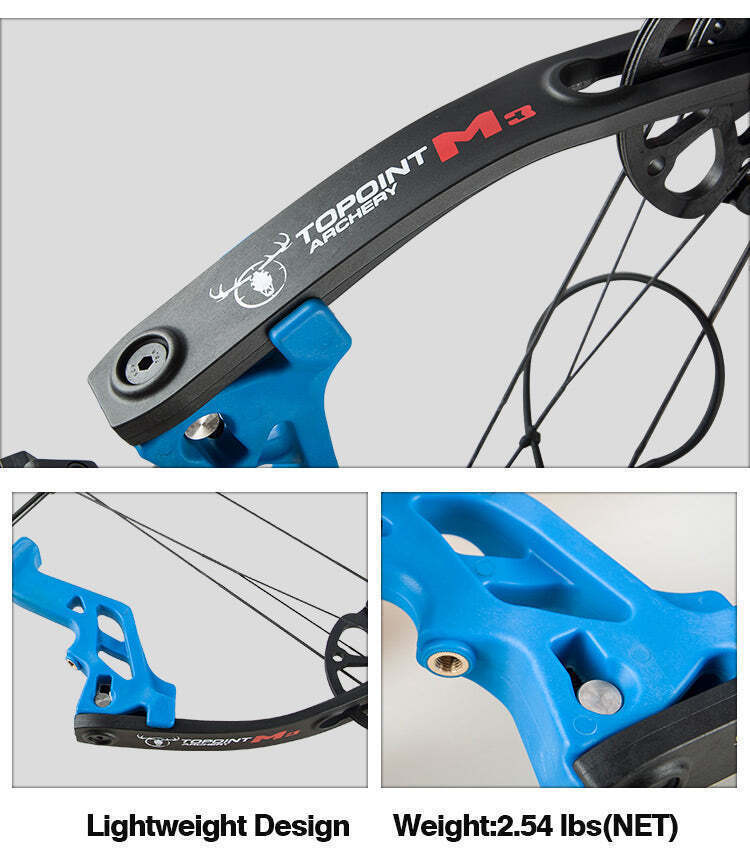 Topoint M3 Youth Compound bow 10-30lbs RTS Package 7 Colour R/L Hand