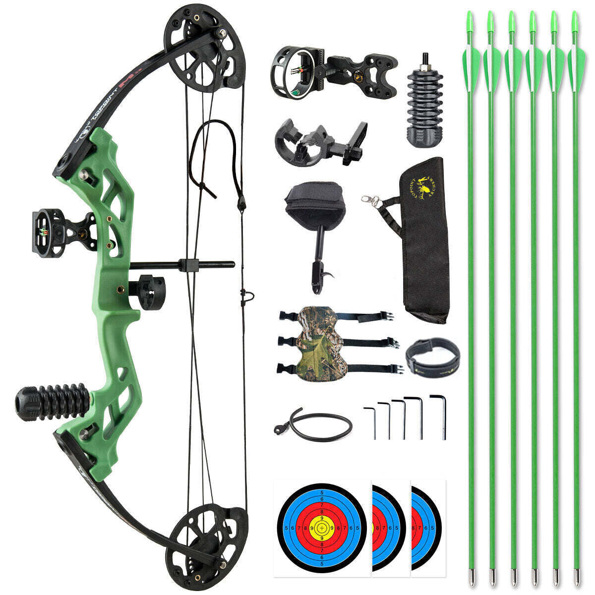 Topoint M3 Youth Compound bow 10-30lbs RTS Package 7 Colour R/L Hand
