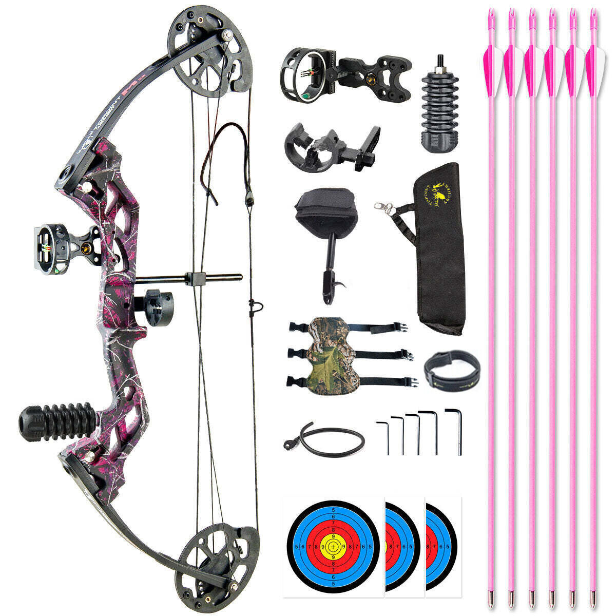 Topoint M3 Youth Compound bow 10-30lbs RTS Package 7 Colour R/L Hand