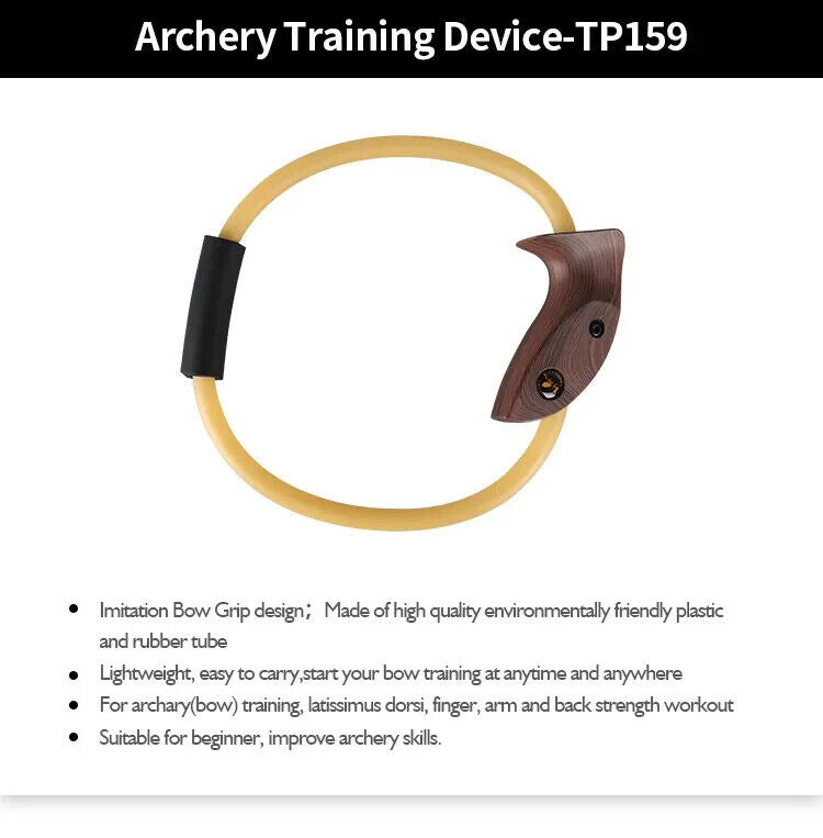 Topoint Stretch Band Archery Strength Trainer Handle Pull Practice Posture