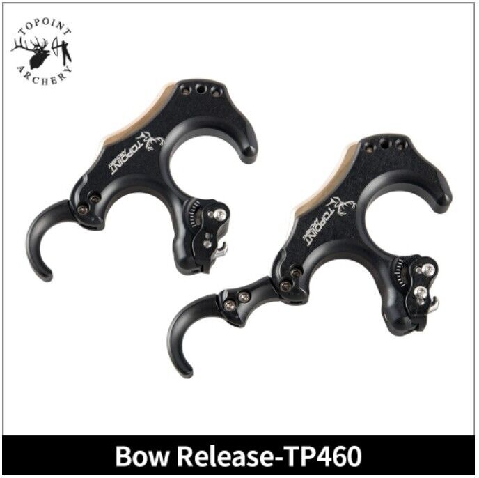 Topoint Compound Bow Release Aids Back Tension 3 4 Finger Thumb Trigger Caliper