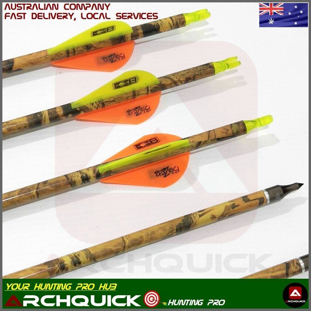 12x 31.5" Carbon Arrow SP340/400/500 Camo Compound Recurve Bow Hunting Target