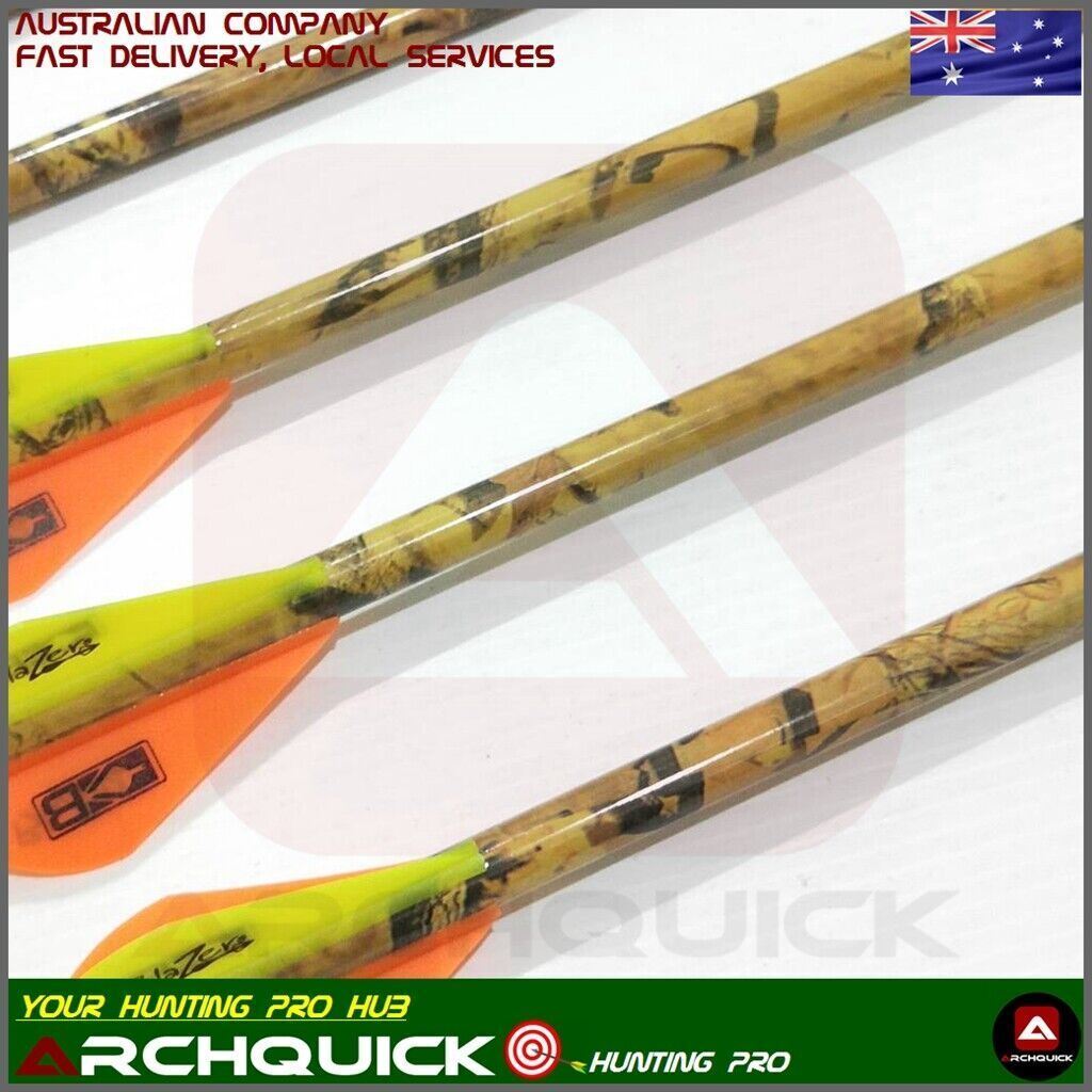 12x 31.5" Carbon Arrow SP340/400/500 Camo Compound Recurve Bow Hunting Target