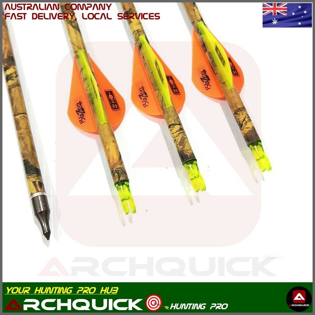 12x 31.5" Carbon Arrow SP340/400/500 Camo Compound Recurve Bow Hunting Target