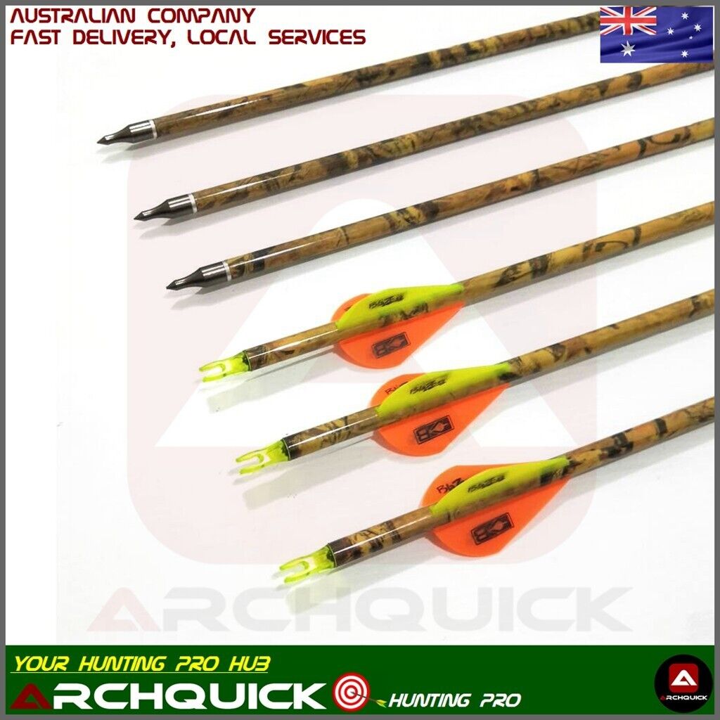 12x 31.5" Carbon Arrow SP340/400/500 Camo Compound Recurve Bow Hunting Target