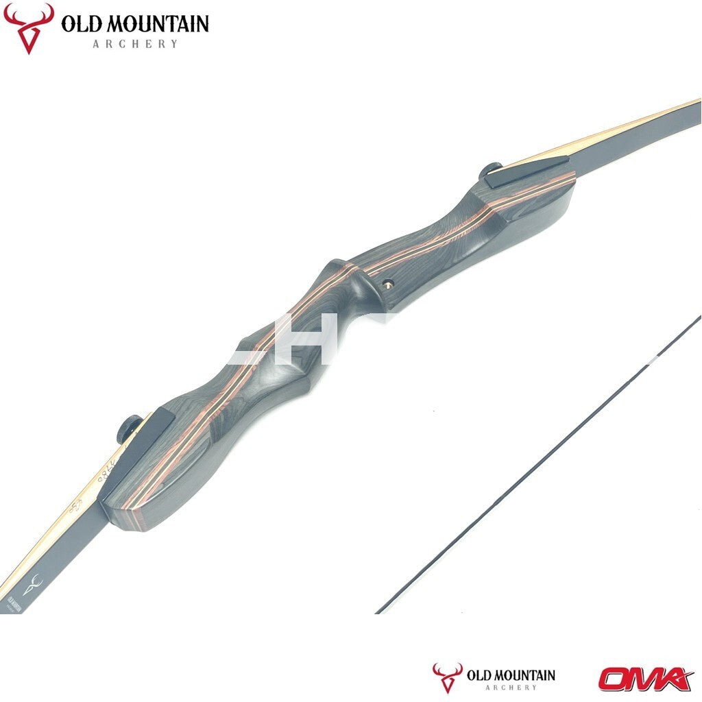 Old Mountain Archery Ghost Takedown Long Bow 64" Longbow 25-60lb R/L Hunting