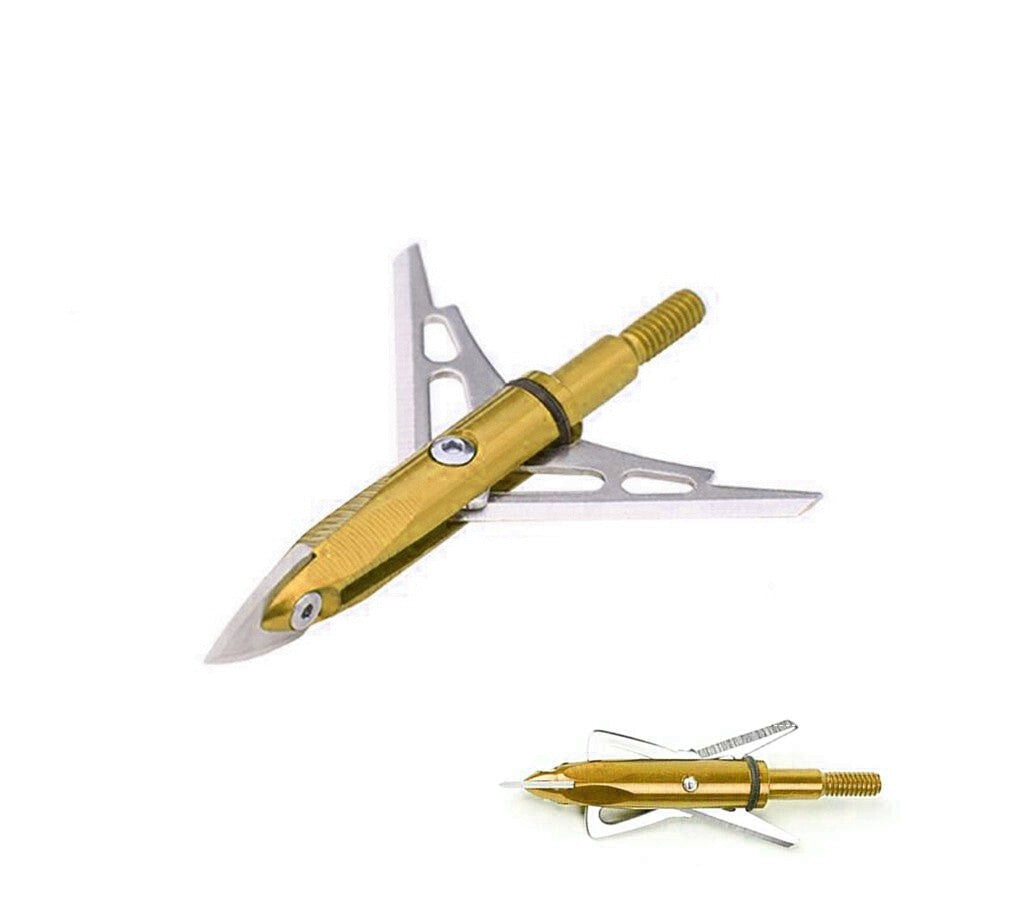 Archquick Archery Mechanical Broadheads - 100 grain open on impact Bow Hunting