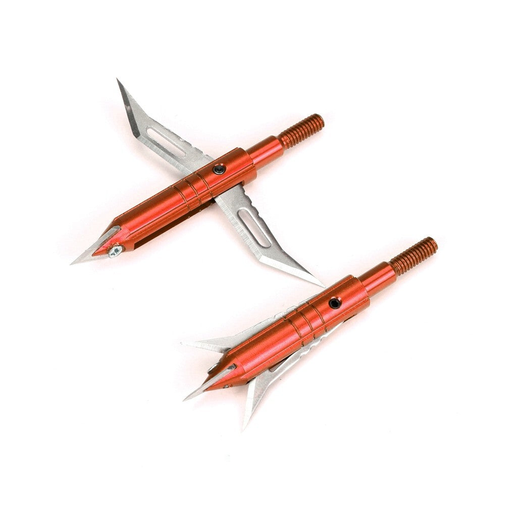 ARCHQUICK Archery Mechanical Broadhead-100 grain open on impact Bow Hunting RED