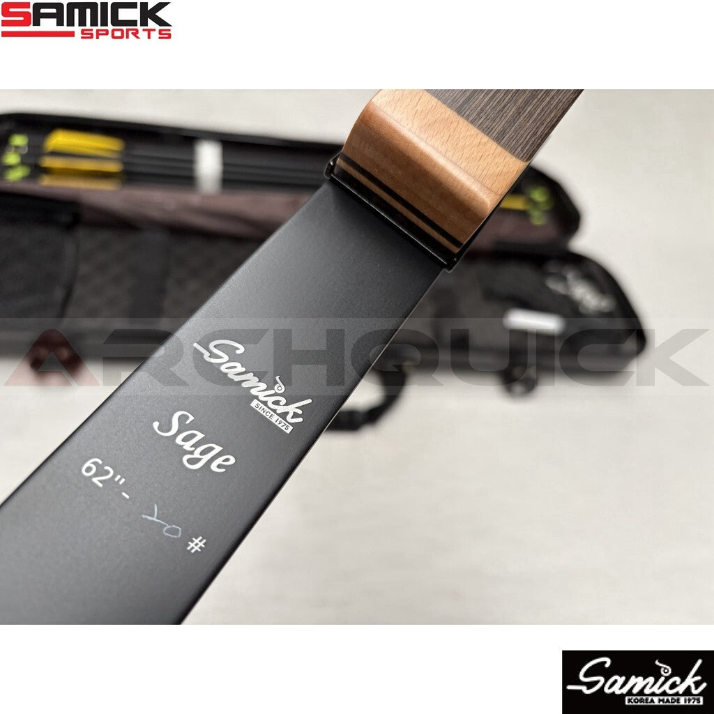 Samick Sage Takedown Recurve Bow 62inch 20-60lb RH or LH Hunting and Target
