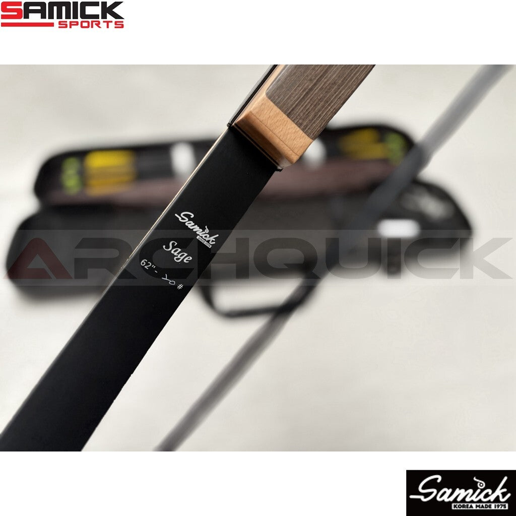Samick Sage Takedown Recurve Bow 62inch 20-60lb RH or LH Hunting and Target