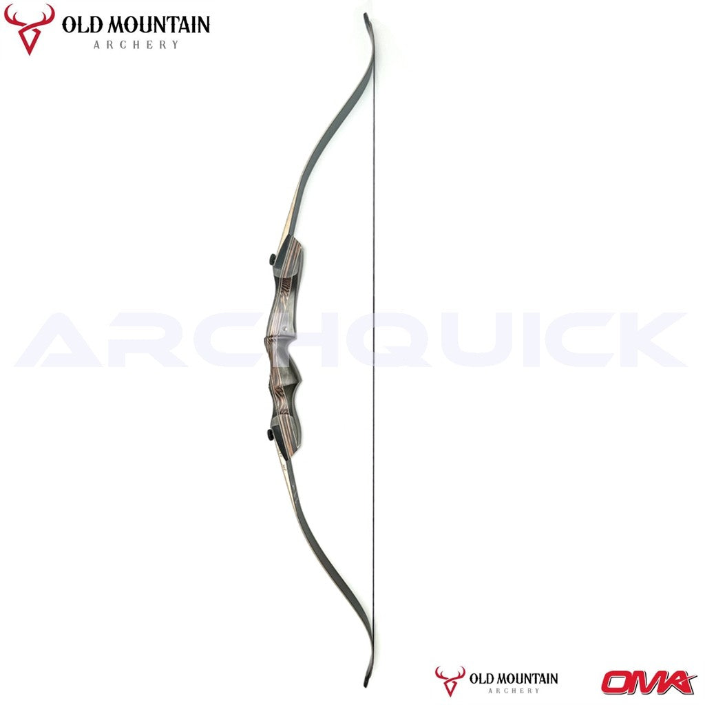 Old Mountain Archery Tachyon T/D Recurve Bow 62inch 20-60lb R/L Hunting & Target