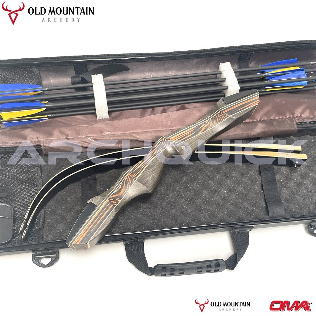Old Mountain Archery Tachyon T/D Recurve Bow 62inch 20-60lb R/L Hunting & Target