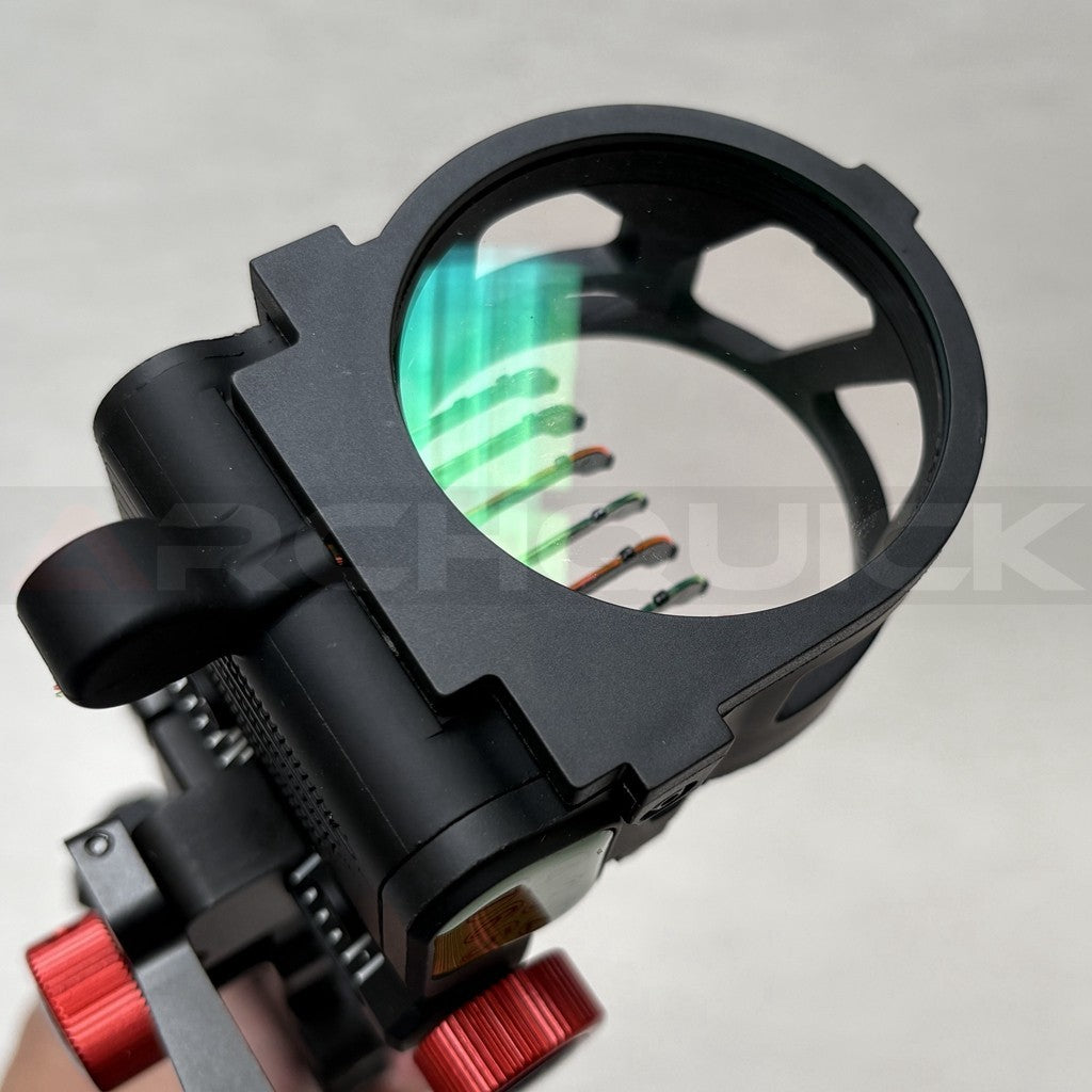 Archquick Compound Bow Sight 7 Pin with 6x Lens Micro Adjust Tool-Less Bow Hunt