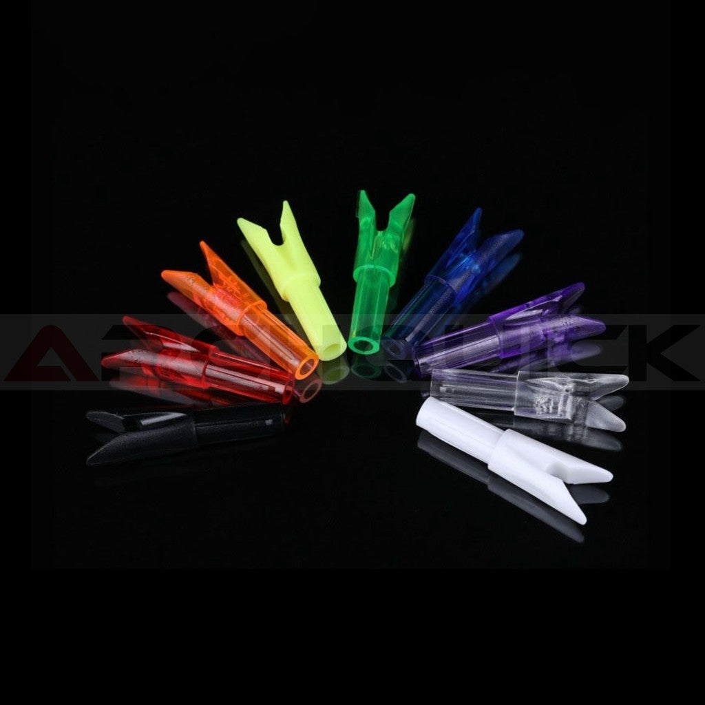 AAP Archery Arrow Push in fit NOCK ID 6.2mm / 0.246 - 12PK Quick Shoot Hunting