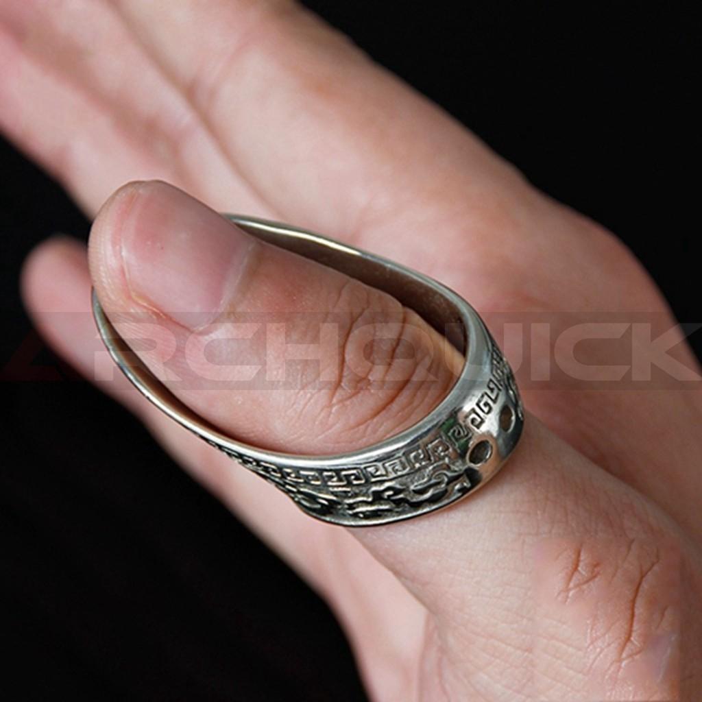 Archquick Archery Tibetan silver / Copper Thumb Ring Finger Protector Guard