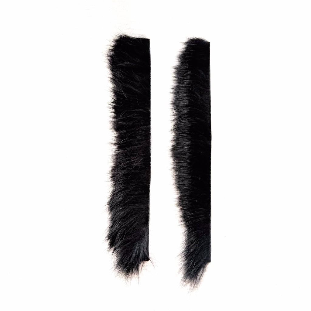 OLD MOUNTAIN ARCHERY RABBIT FUR STRING SILENCERS - Black / Grey