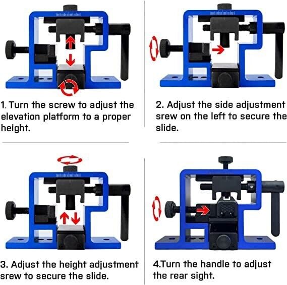 Wgear sight pusher Sight Tool with Heavy-Duty Construction Universal Rear Sight