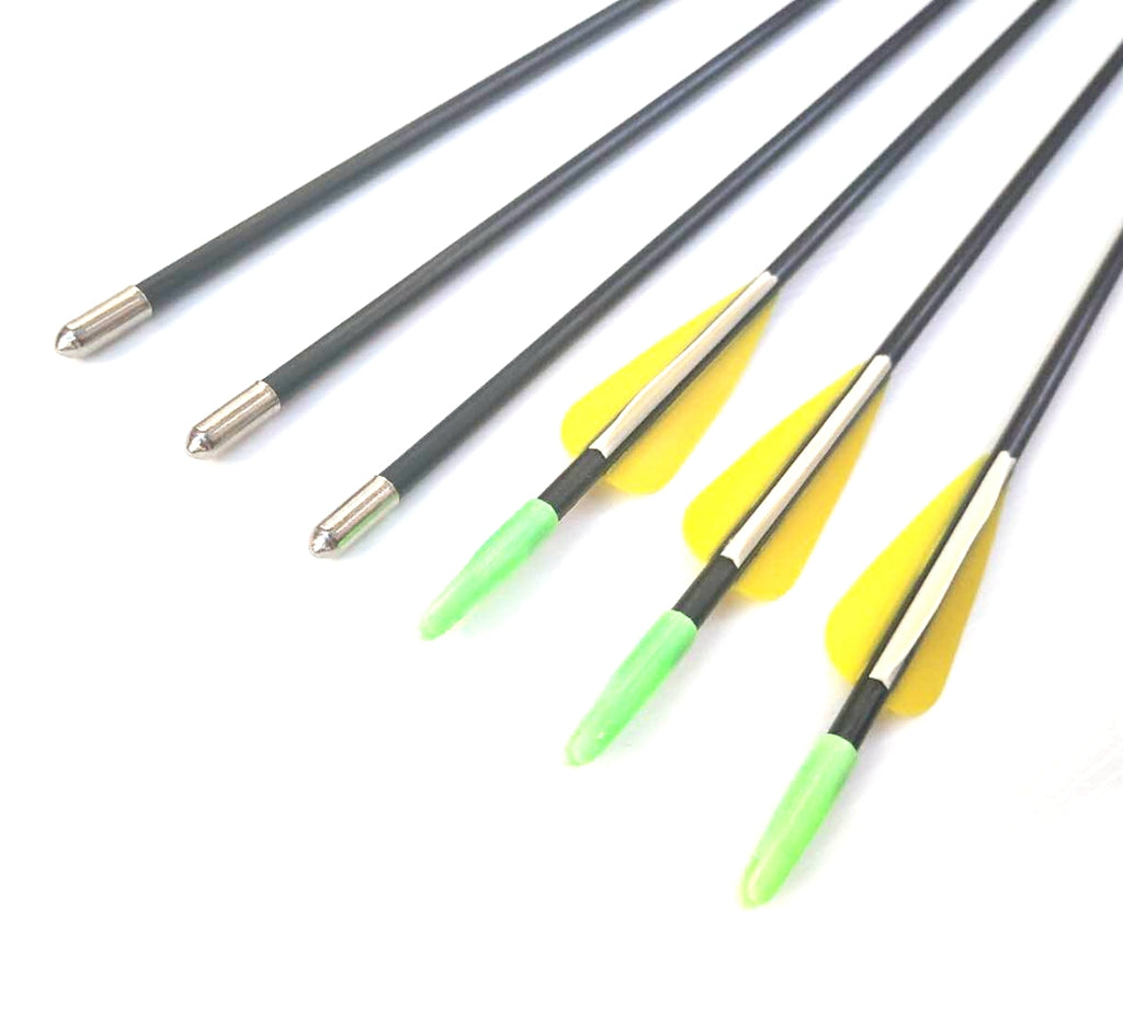 12x 28.5" Fiberglass Arrow up to 30lbs KIDS Practice Target Recurve Compound Bow